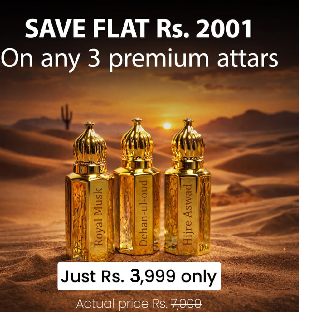3X Attar Bundle White Oud + 360 Arabian + Al Barq
