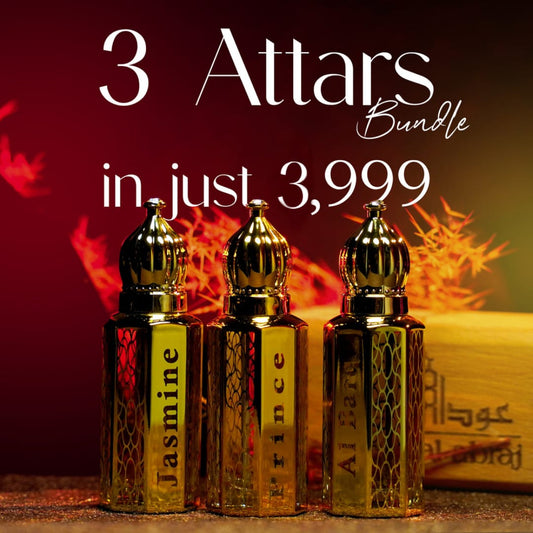 3X Attar Bundle White Oud + 360 Arabian + Al Barq